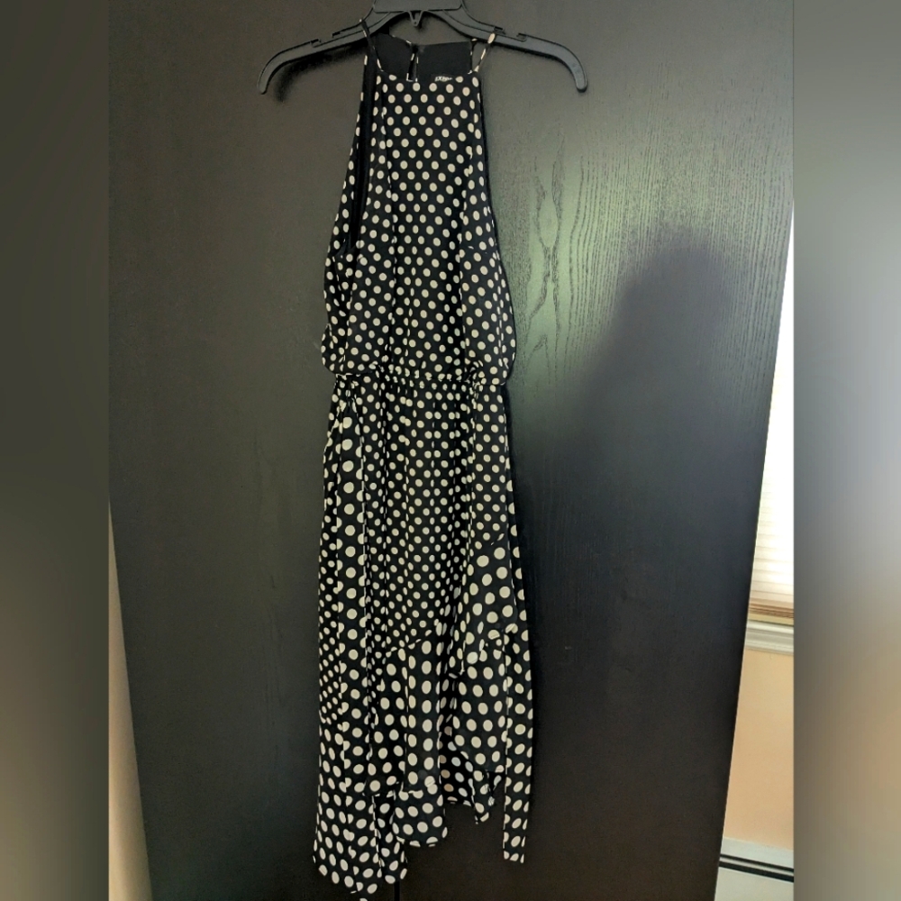 Black and White Polka Dot Summer Dress